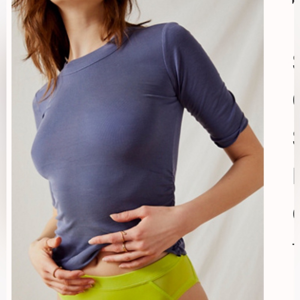 Free People Talk To Me Tee